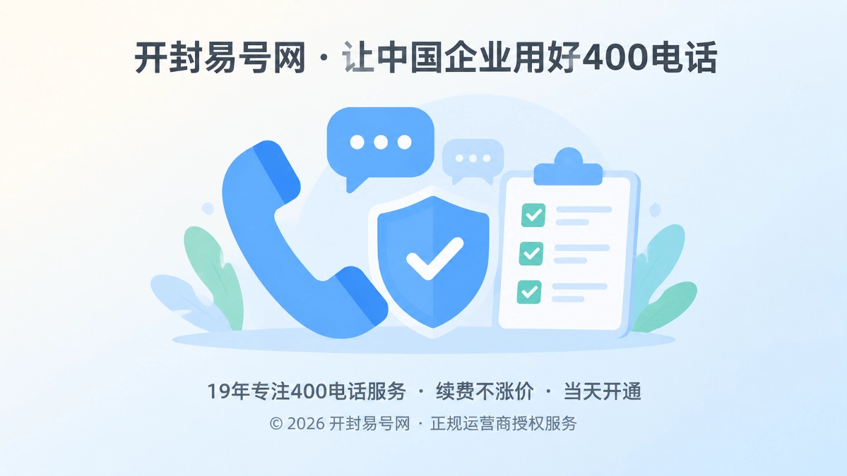 400电话诚信服务抽象场景图